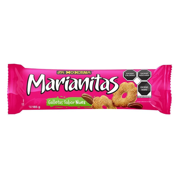Marianitas Sabor Nuez 185 g Galletas la Moderna