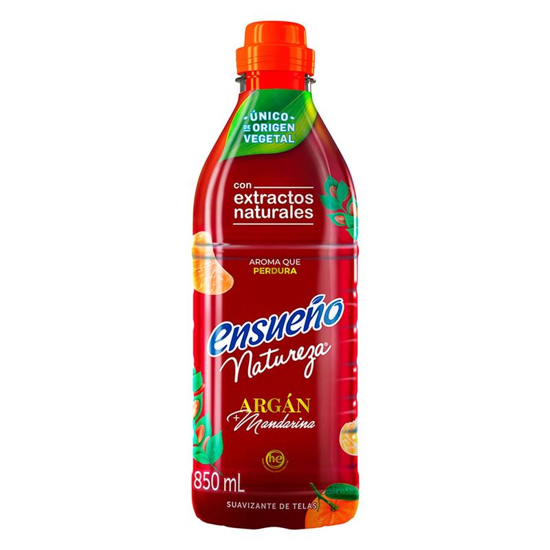 Ensueño Naturega 850 ml Argan+ Mandarina Suavizante