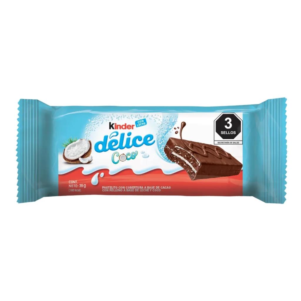 Kinder Delice Coco 39 g Chocolate con Leche