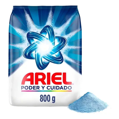 Detergente Ariel 800 g Poder y Cuidado para Ropa en Polvo
