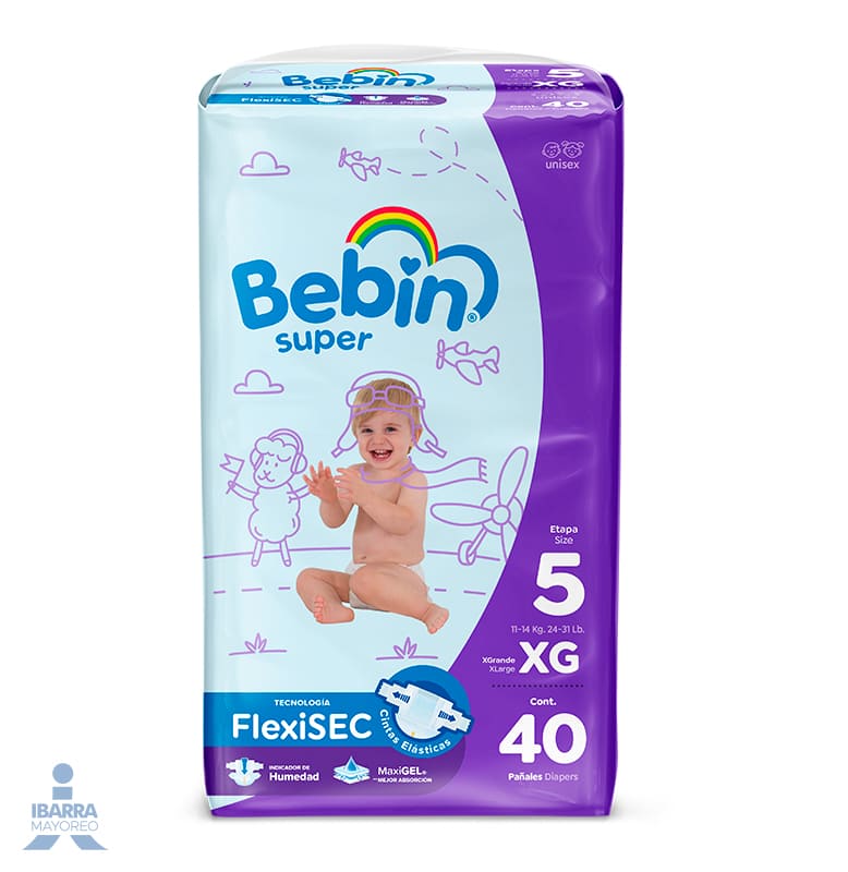 Extra Grande Quinta Etapa 40 pzas Bebin Super