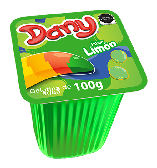 Dany Gelatina Sabor Limon 100 G Gelatina De Agua