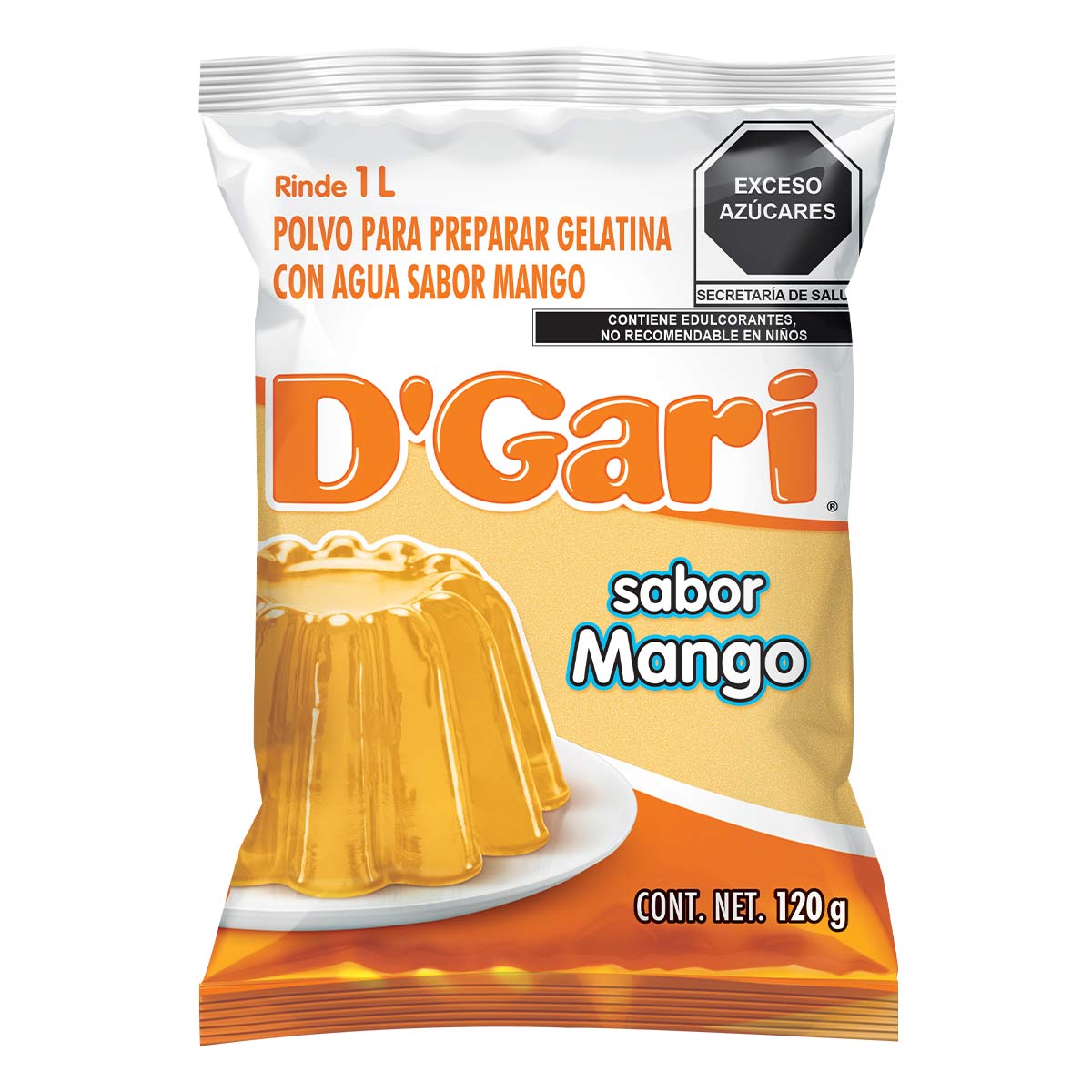 Gelatina De Sabor Mango D.Gari 120 G