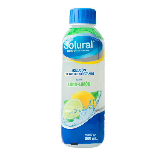 Solural Sabor Lima -Limon 500 Ml Solucion De Suero Rehidratante