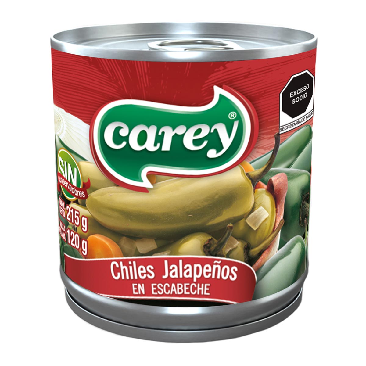 Chiles Jalapeños En Escabeche 215 G Carey