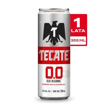 Tecate 0.0 Alcohol 355 Ml Cerveza Lata 4.5 % Alc. Vol.