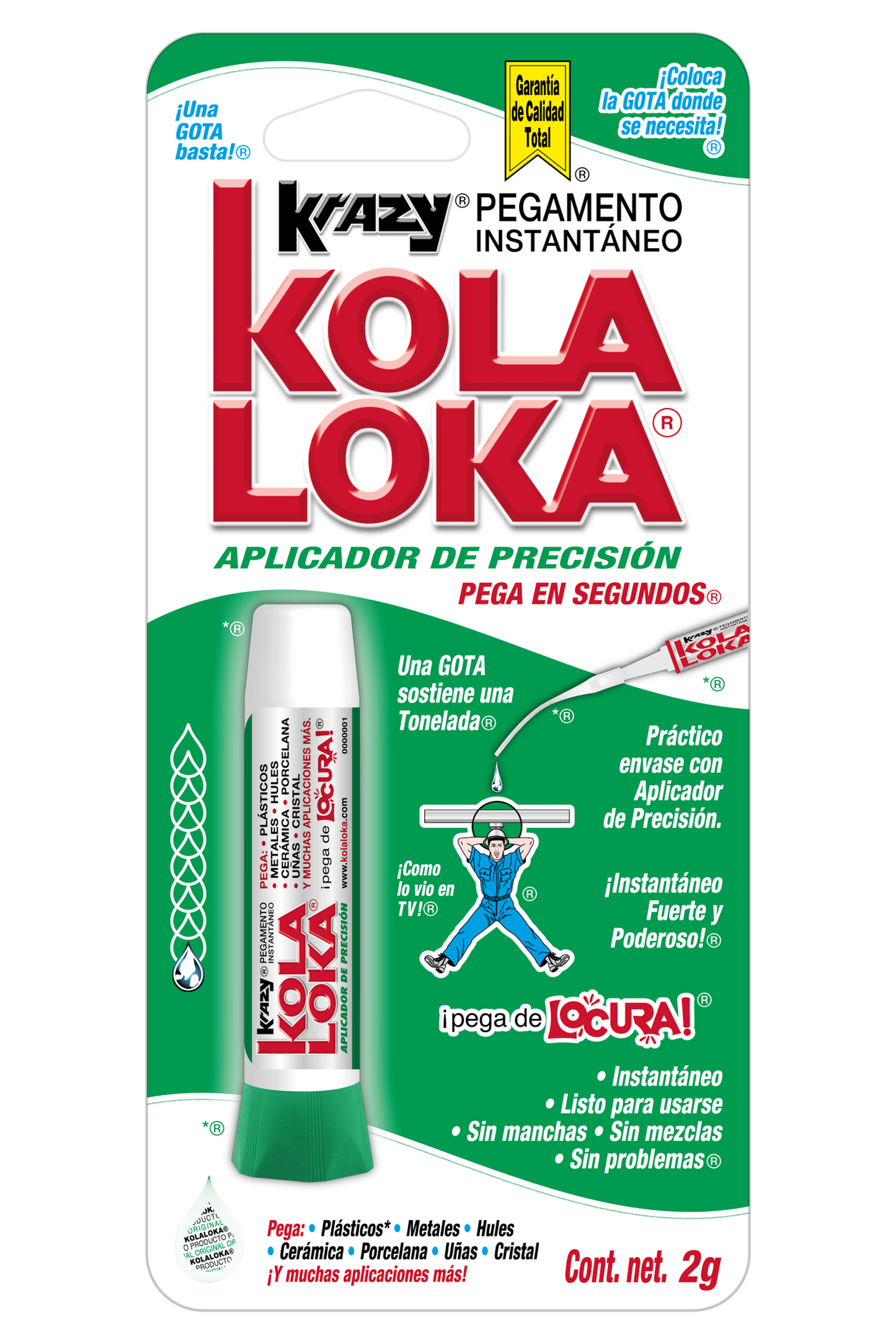 Kola Loka Aplicador de Precion 2 g