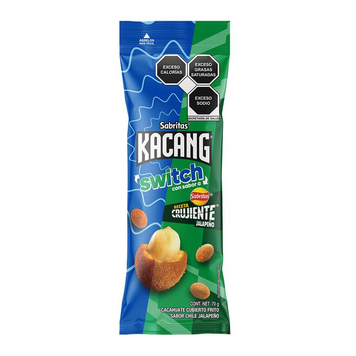 Kacang Switch Sabor a Receta Crujiente Jalapeño 77 g Sabritas Cacahuates