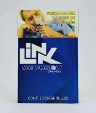 Link Azul 20 Cigarros Ice Fusion con Cápsula