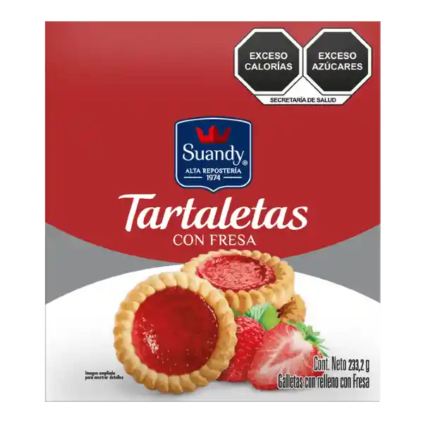 Tartaletas Con Fresa 148 G Suandy