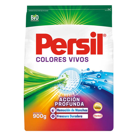 Detergente Persil 900 g Colores Vivos para Ropa en Polvo