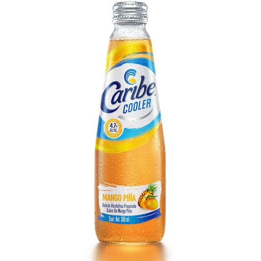 Caribe Cooler Mango-Piña 300 Ml Bebida Alcoholica  Botella 4.7 % Alc. Vol.