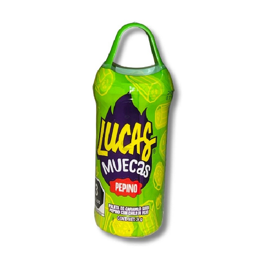 Lucas Muecas Pepino 24 g Paleta de Caramelo y Chile