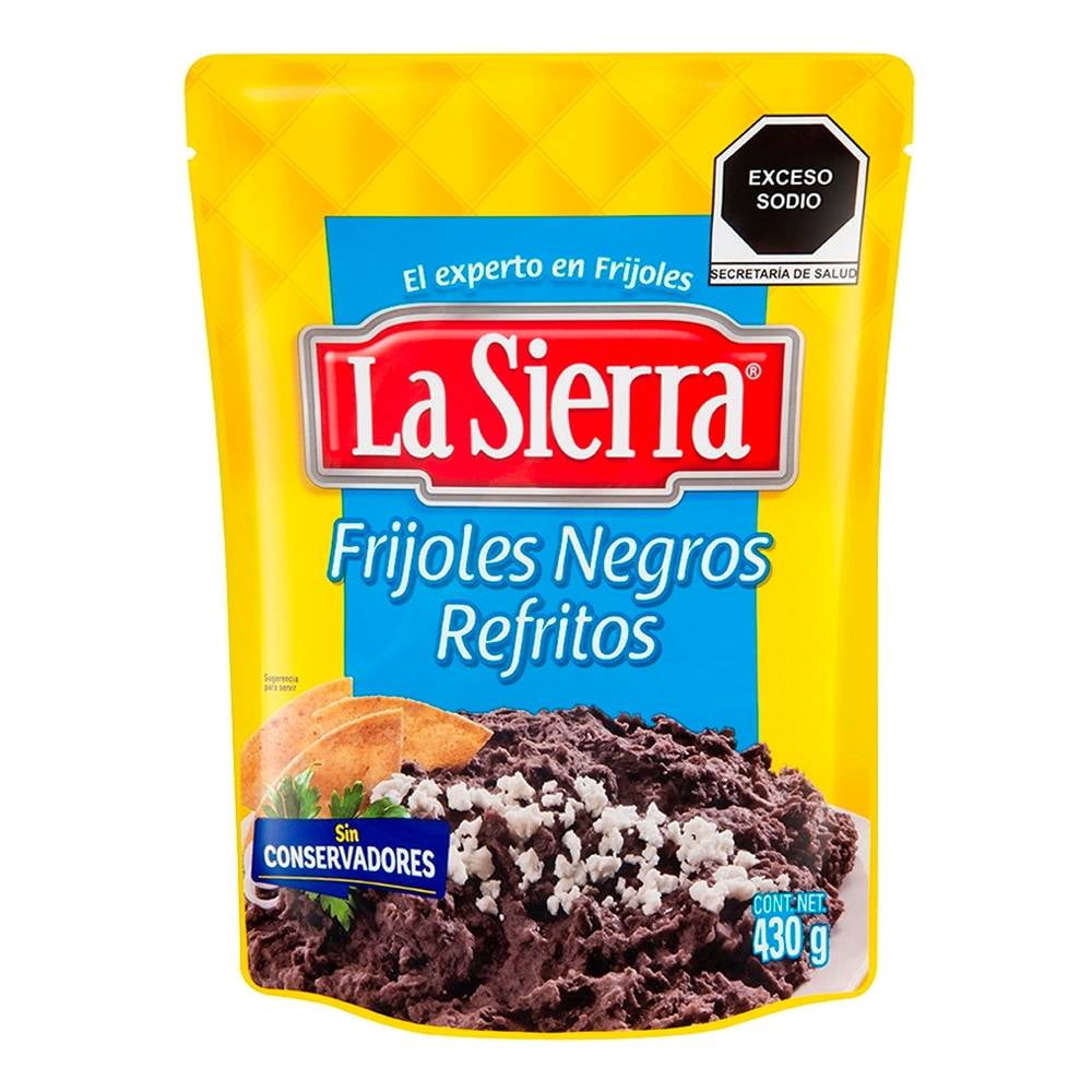 Frijoles Negros Refritos 430 g la Sierra