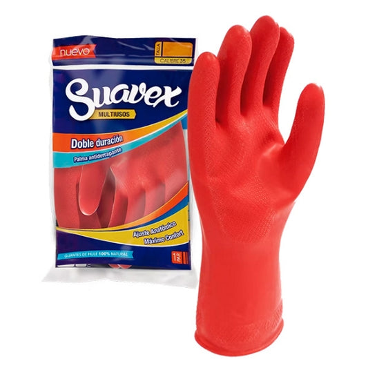 Suavex Guantes De Hule Natural #8