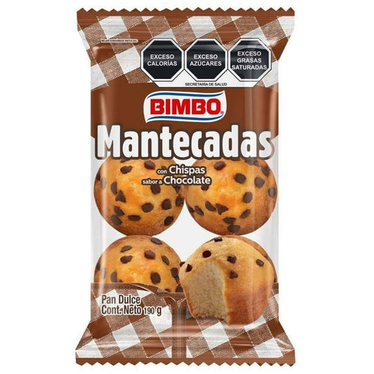 Mantecadas de Chispas 6 pzas 190 g Bimbo