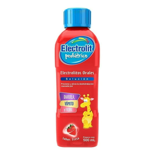 Electrolit Pedriatico Sabor Fresa 500 ml Electrolitos Orales Solucion