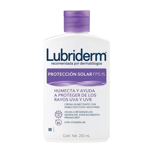 Lubriderm 200 ml Fps 15 Proteccion Solar Crema Corporal