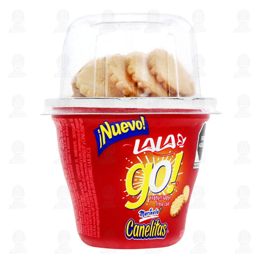 Yoghurt Batido Lala Go Canelitas Fresa con Galletas 130 g