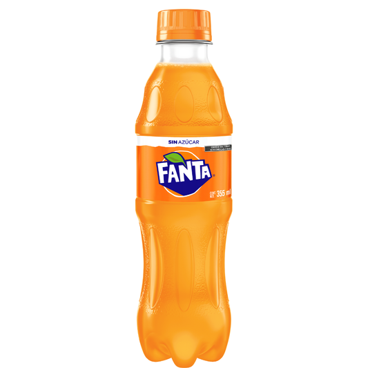 Fanta Sabor Naranja sin Azúcar 355 g Refresco Coca
