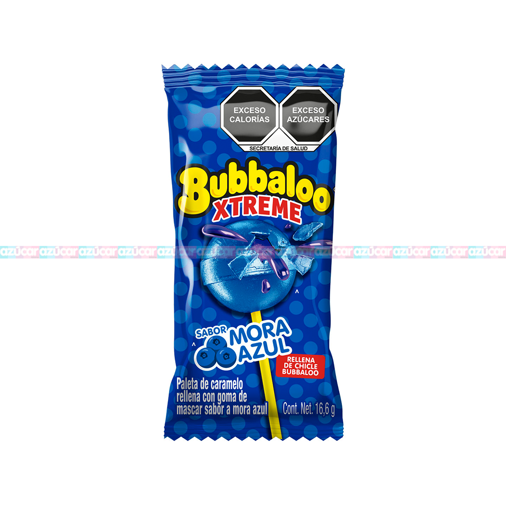 Bubbaloo Xtreme Mora  Azul 16.60 Gr