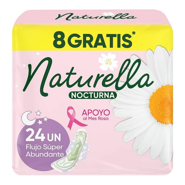 Toallas Naturela Nocturna 24 Pz Extra Largas