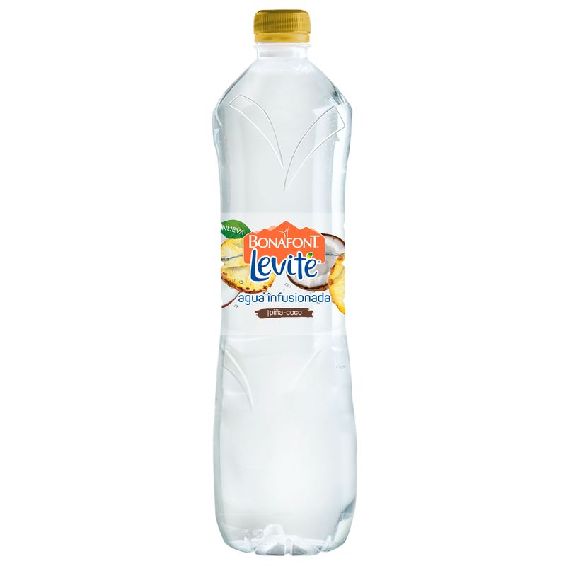 Bonafont Levite Sabor Piña Coco 1 L Agua Infisionada