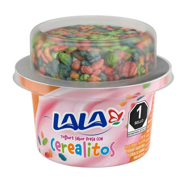 Yoghurt Sabor Fresa Con Cerealitos 100 G Lala