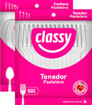 Tenedor Pastelero 50 Pz Classy