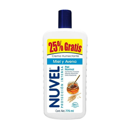 Nuvel Piel Normal 750 ml Miel Avena Crema Corporal