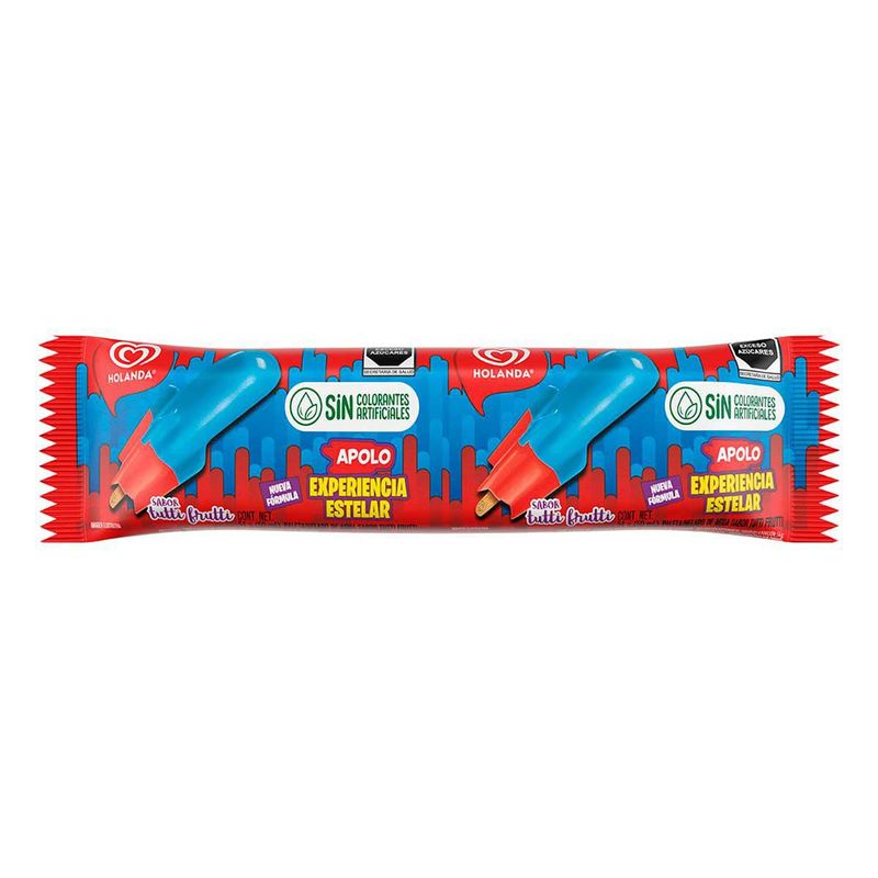 Apolo Sabor Tutti  Fruitti 37 G Holanda Paleta Helado