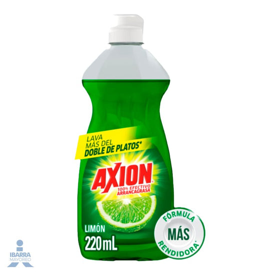 Lavatrastes Axion Limón 220 ml Detergente Liquido