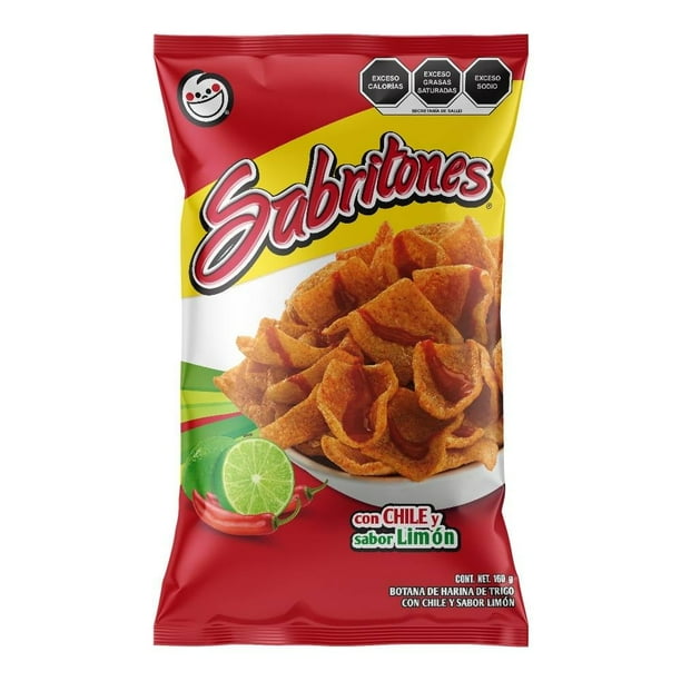 Sabritones 160 g Sabor Chile y Limón