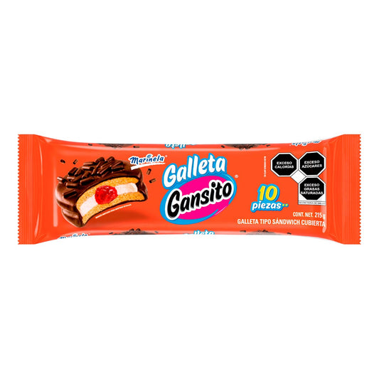 Galleta Gansito 10 pzas 215 g Marinela