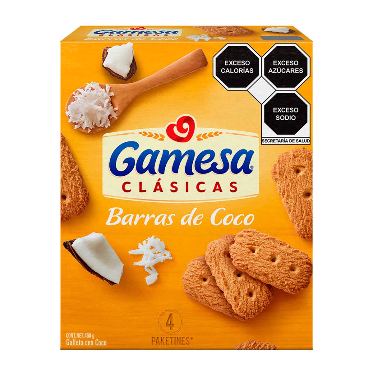 Clasicas Barras De Coco 117 G Gamesas