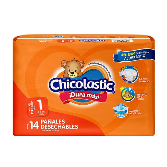 Pañales Chicolastic Primera Etapa 1 Rn 14 pzas Pequeña Chicolastic