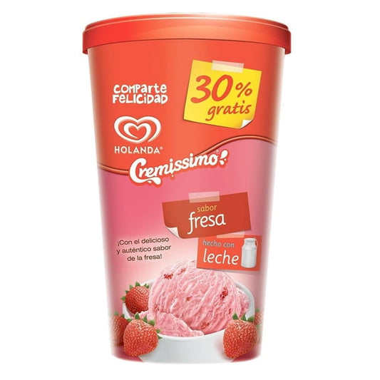 Cremissimo Fresa  480 G Helado Holanda