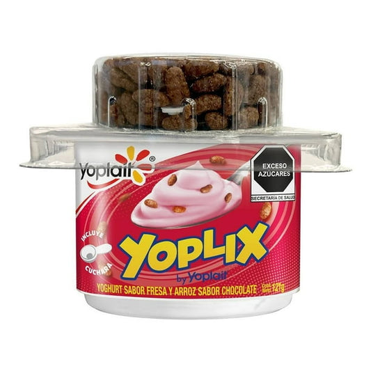 Yoplix Sabor Fresa 121 G Yoghurt Con Arroz Inflado Yoplait