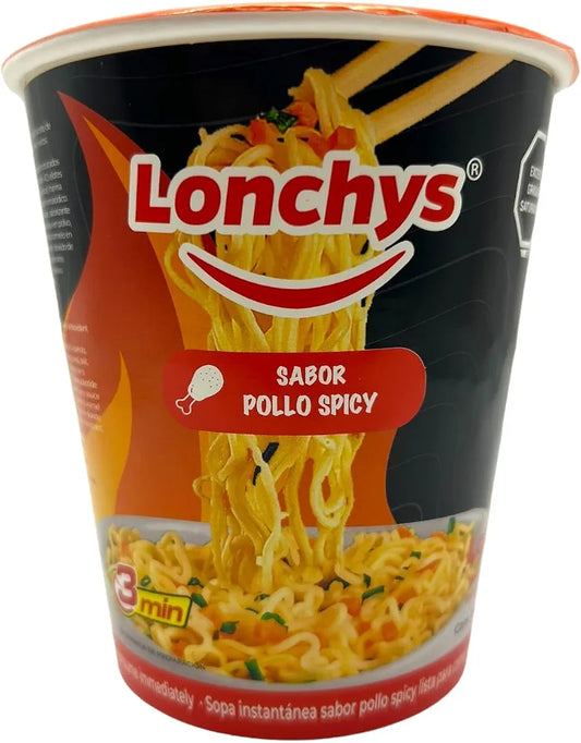 Lonchys Sabor Pollo Spicy 65 g Sopa Instantanea