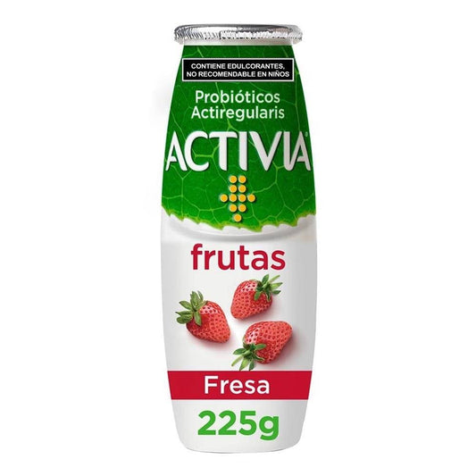 Activia De Fresa 225 G Alimento Lacteo Fermentado Deslactosado