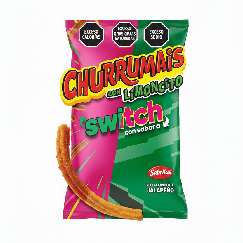 Churrumais Switch Crujienjte Jalapeño 100 G Sabritas