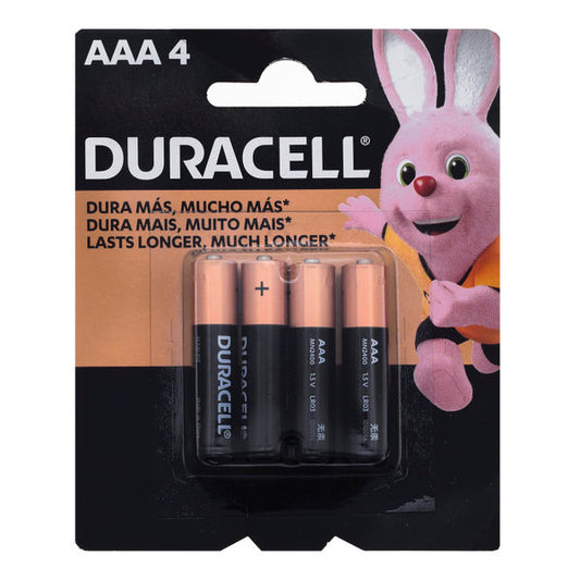 Aaa Duracel Pila 4 Pz
