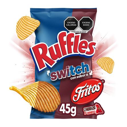 Ruffles Switch sabor Frito y Chorizo 57 g Sabritas