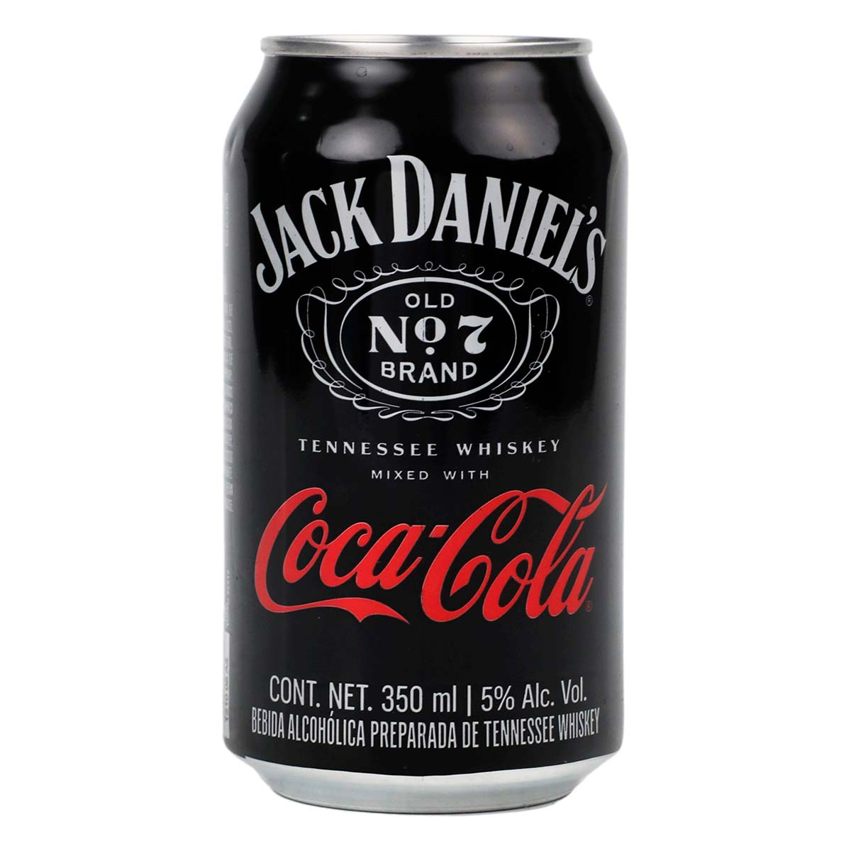 Ack Daniels Coca Cola 355 Ml Bebida Alcoholica Con Whiskey Lata 5  % Alc. Vol.