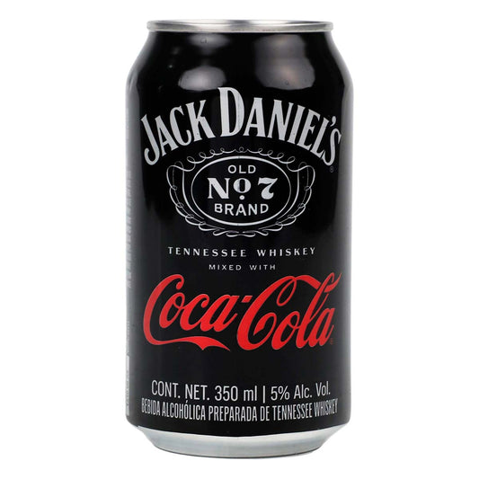 Ack Daniels Coca Cola 355 Ml Bebida Alcoholica Con Whiskey Lata 5  % Alc. Vol.