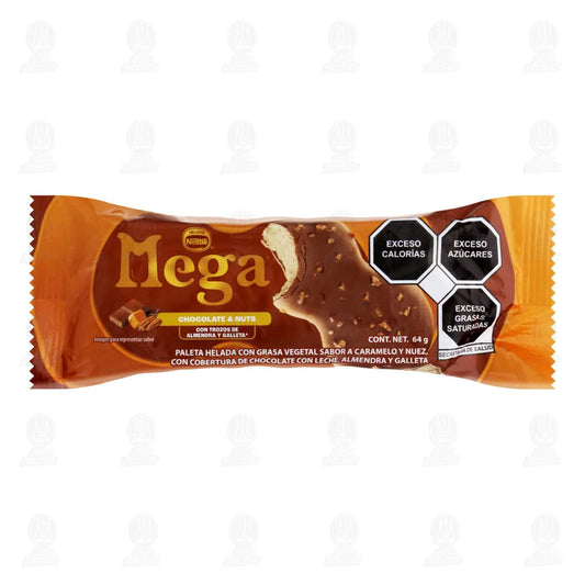 Mega Chocolate y Coconut 64 g Paleta Helado