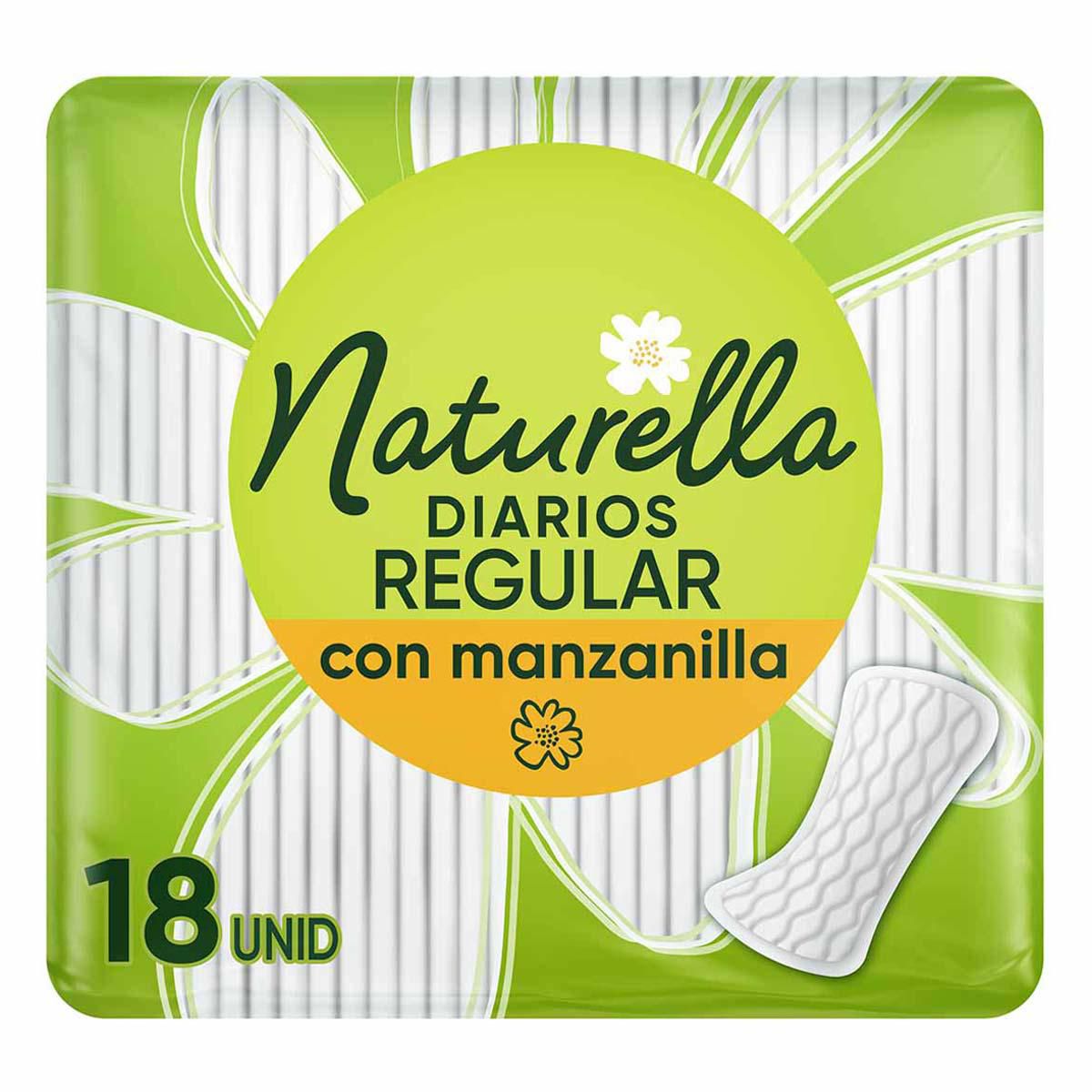 Protetores Naturela Diarios 18 pzas Regular Manzanilla