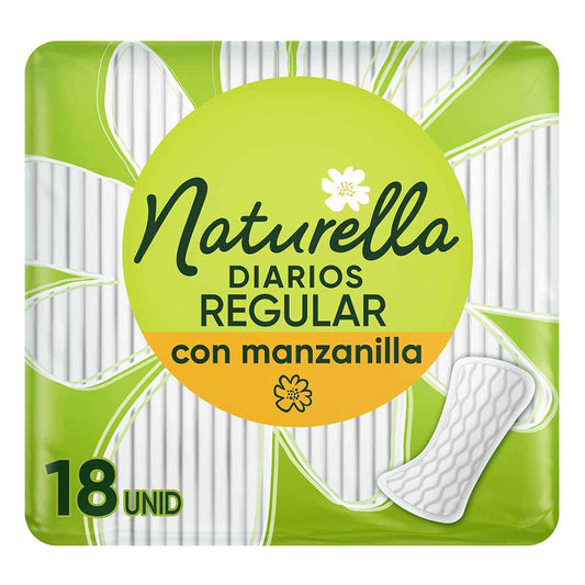Protetores Naturela Diarios 18 pzas Regular Manzanilla