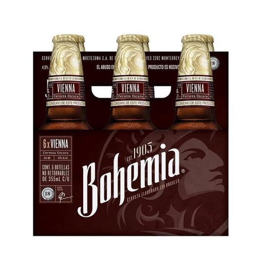 Six Bohemia 355 Ml Cerveza Botellita 4.9 % Alc. Vol.
