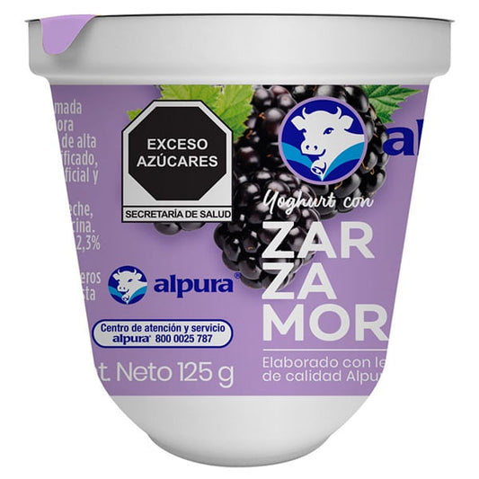 Yoghurt Con Zarzamora 125 G Alpura